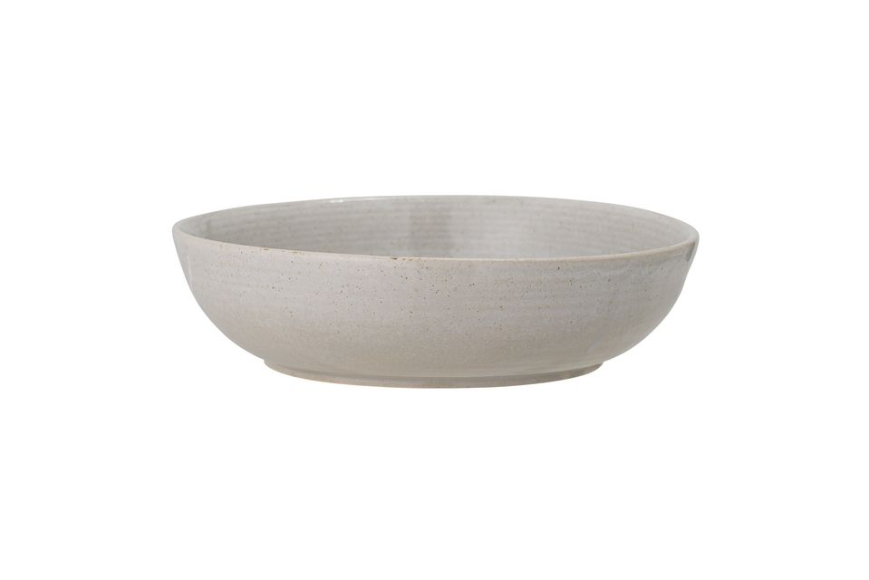 Stoneware grey serving bowl Taupe Bloomingville