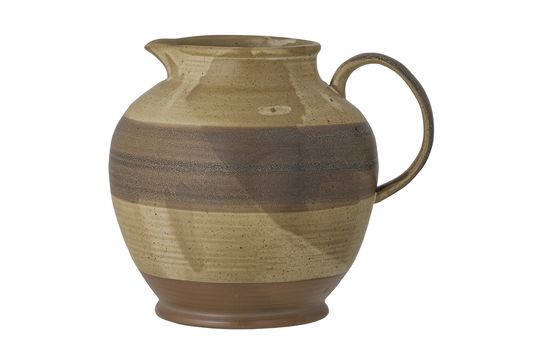 Stoneware pitcher Solange Clipped