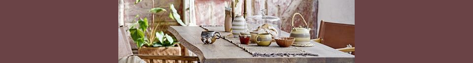 Material Details Stoneware teapot Solange