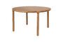 Miniature Storm beige round wooden table D128 Clipped