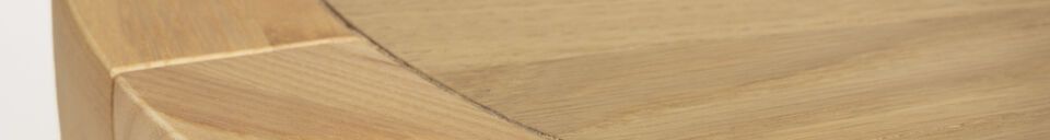 Material Details Storm beige wooden side table