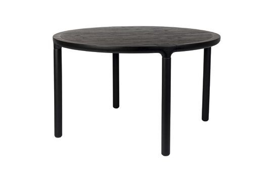 Storm black wooden round table D128 Clipped