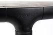 Miniature Storm black wooden round table D128 9