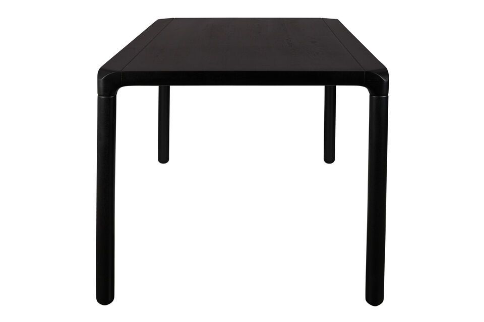 Storm black wooden table 180X90 - 8