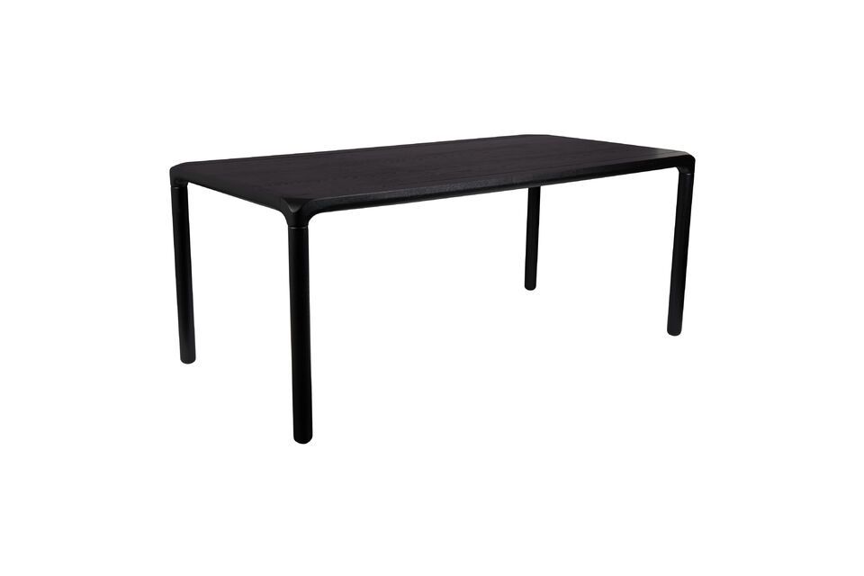 Storm black wooden table 180X90 - 9