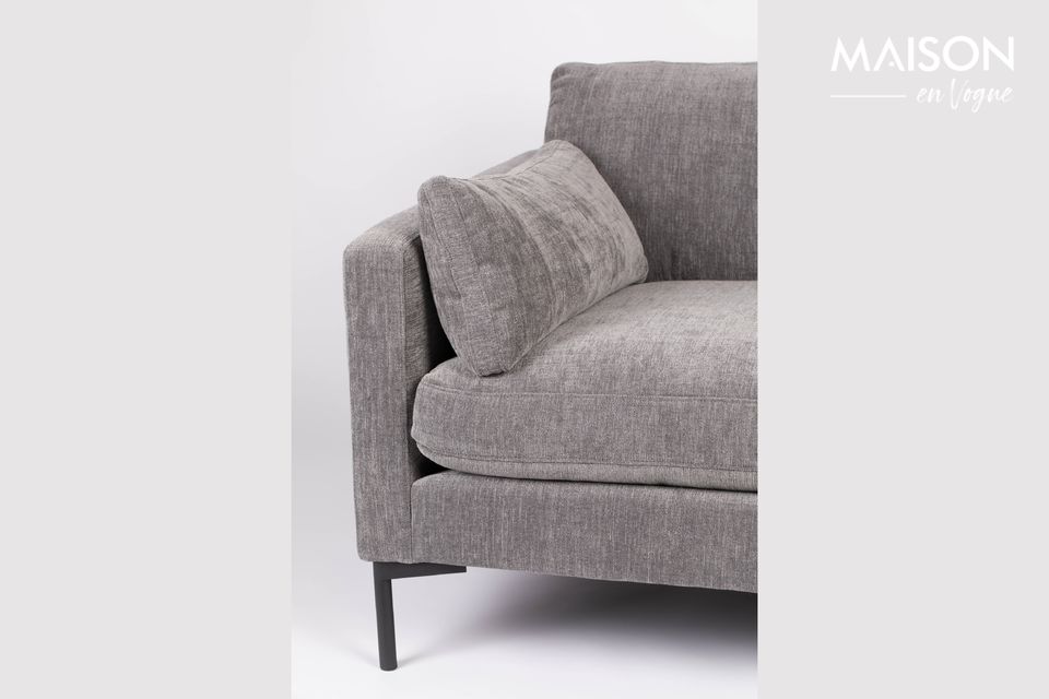 Wide and deep, this sofa needs to make itself comfortable so that you, in turn, can make yours