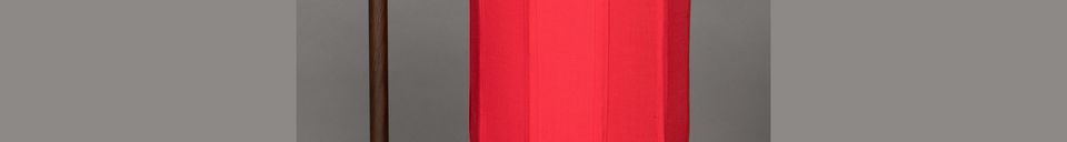 Material Details Suoni Red Table Lamp
