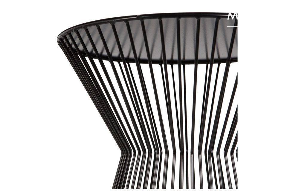 Suus black metal side table - 3