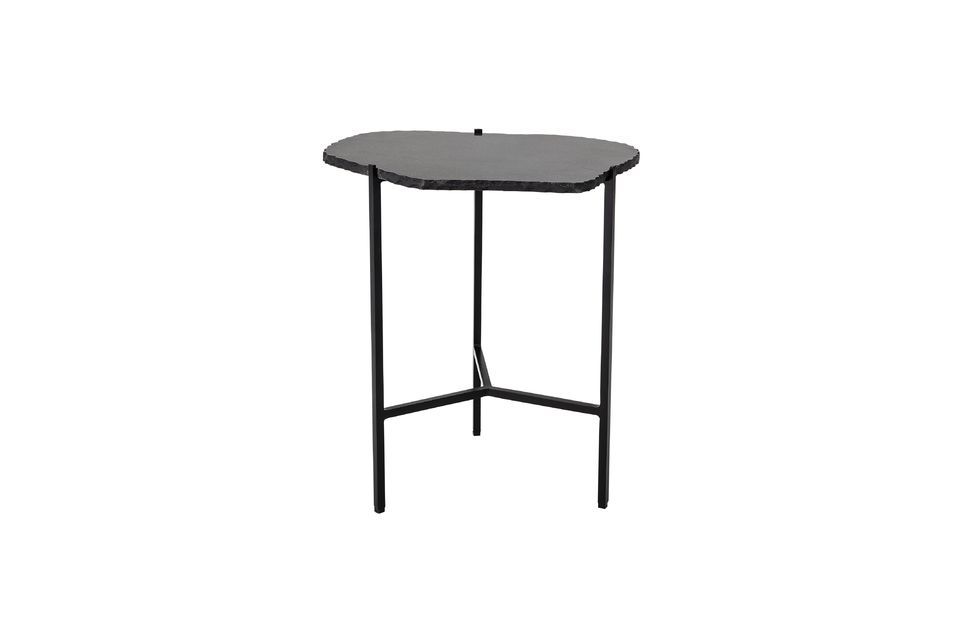 Svea black marble side table Bloomingville