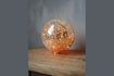 Miniature Table lamp 20 cm ball of cracked mercurized glass and garland 1