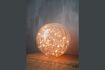 Miniature Table lamp 25 cm clear cracked glass ball 1