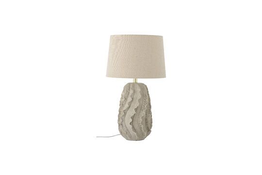 Table lamp in beige stoneware Natika