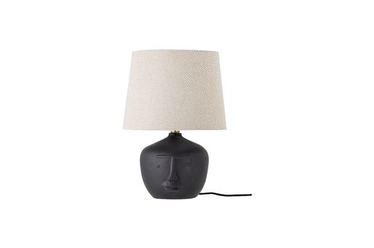 Table lamp in black terracotta Matheo