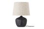 Miniature Table lamp in black terracotta Matheo Clipped