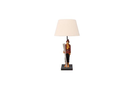 Table lamp in multicolored resin Skier