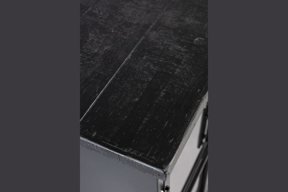 Added charm is provided by the practical castors on which the showcase rests