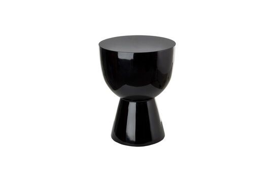 Tam Tam black polyester side table Clipped