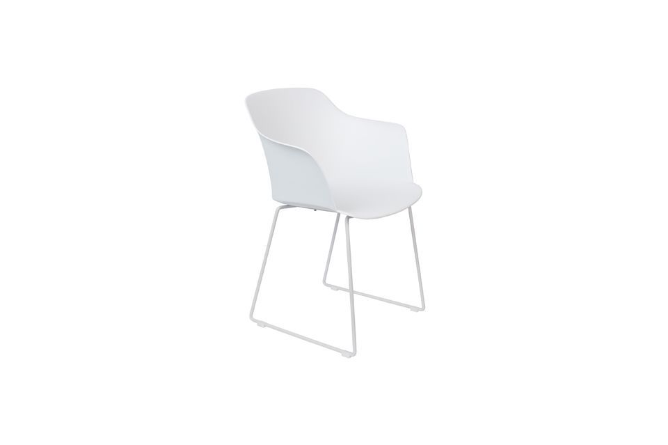 Tango White Armchair - 5