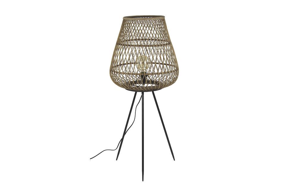 Tao Braided bamboo lamp Pomax