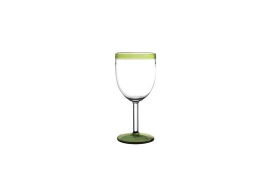 Tarifa green glass wine glass
