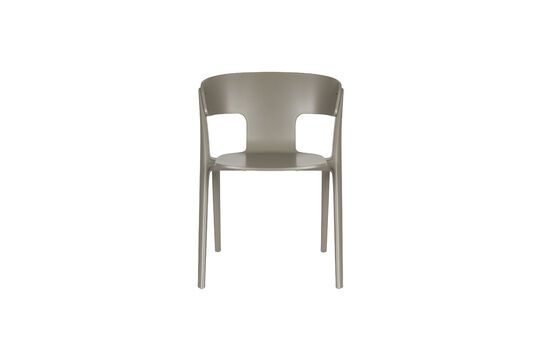 Taupe plastic garden chair Horizon Clipped