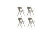 Miniature Taupe plastic garden chair Horizon 8