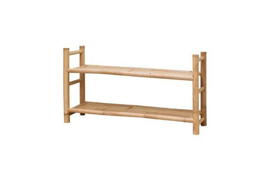 Tequila beige bamboo low shelf