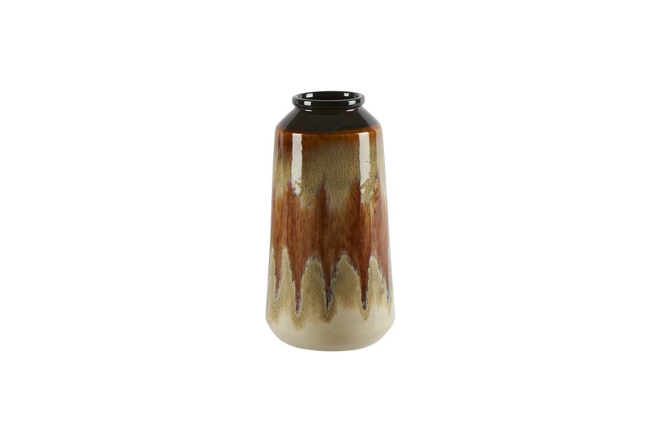 Terra orange ceramic vase Athezza