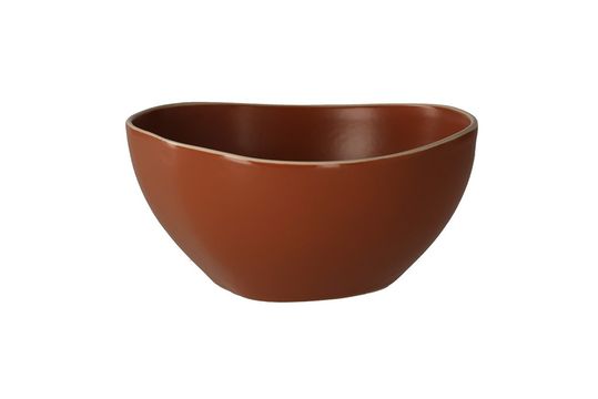 Terracotta stoneware bowl Coria Clipped