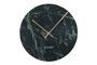 Miniature Time Clock in green marble Clipped