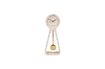 Miniature Time terrazzo pendulum clock white 11