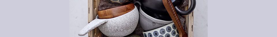 Material Details Tinni blue stoneware mug
