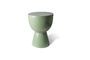 Miniature Tip Tap olive green side table Clipped