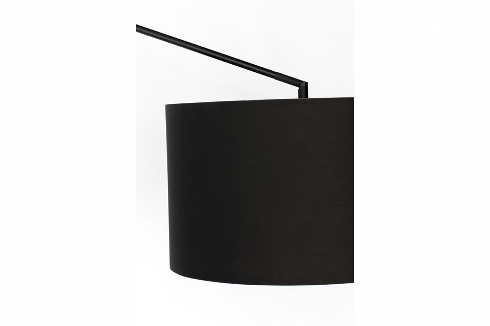 The lampshade of the floor lamp is made of 80% polyester and 20% cotton
