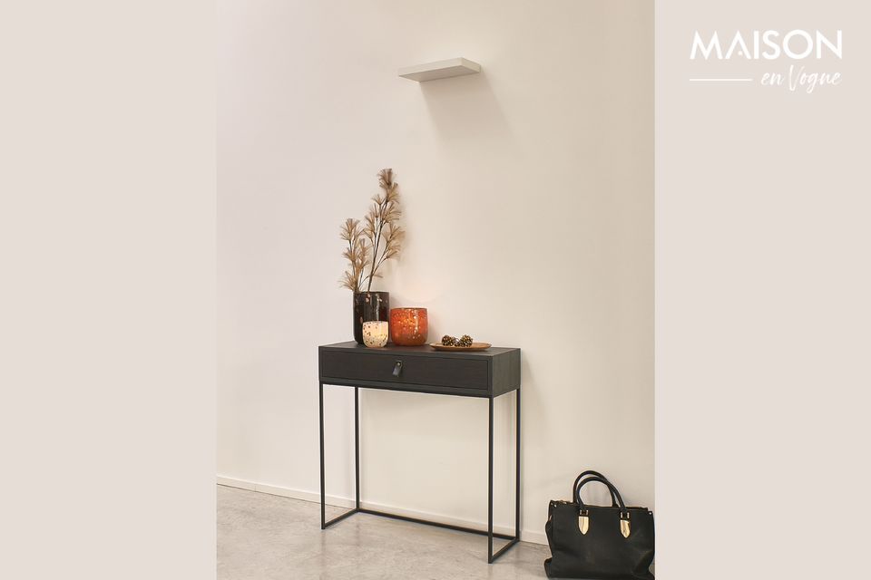 Tokyo Black Console With Drawer Pomax