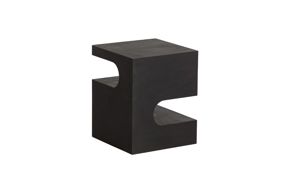 Toma black mango wood side table - 6