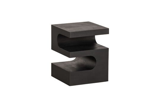 Toma black mango wood side table Clipped