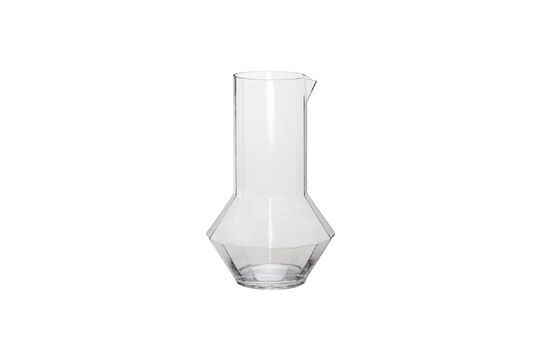 Transparent glass pitcher Aster Clipped