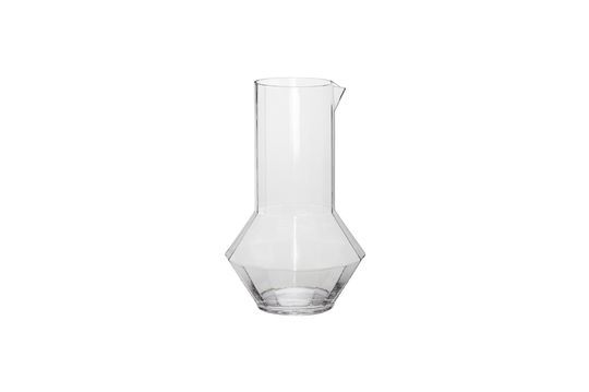 Transparent glass pitcher Aster