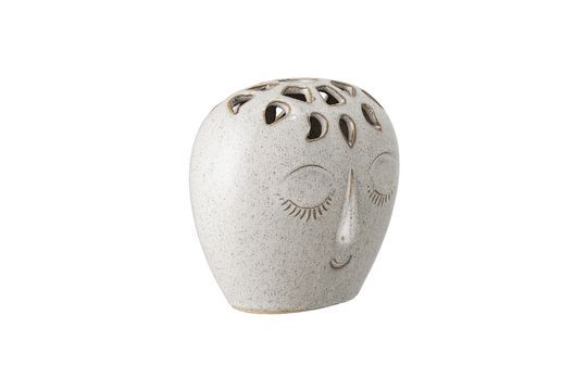 Treigny White stoneware vase Clipped