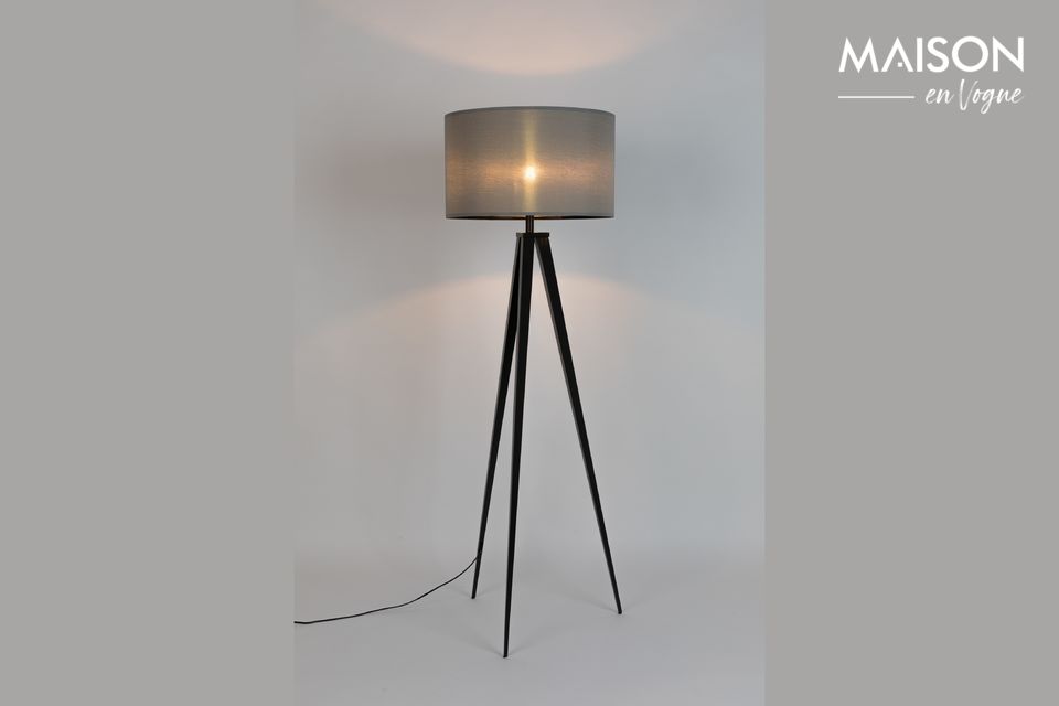 Trépied Black Grey Floor Lamp Zuiver