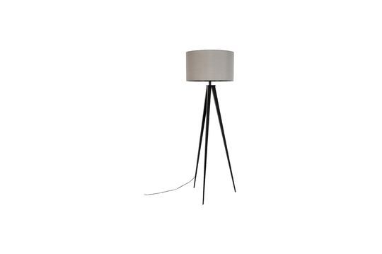 Trépied Black Grey Floor Lamp Clipped