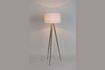 Miniature Trépied White Wood Floor Lamp 1