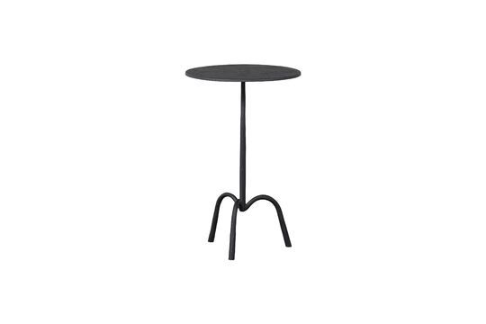 Trey black iron side table Clipped