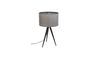 Miniature Tripod black and grey table lamp Clipped
