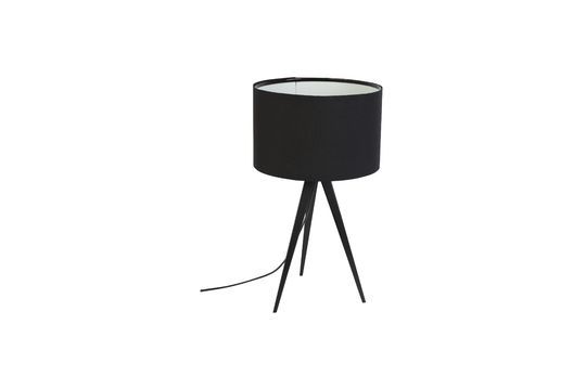 Tripod Black Table Lamp Clipped