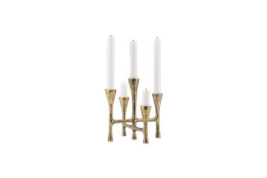 Tristy gold aluminum candlestick