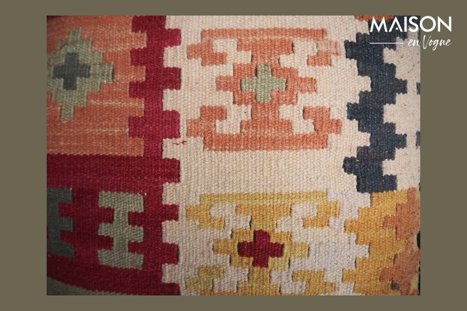 It is made from noble materials such as solid wood or cowhide leather