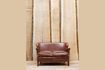 Miniature Turner two-seater leather armchair 1