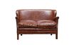 Miniature Turner two-seater leather armchair 2